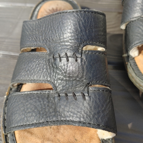 Ugg Australia Black Leather Slides main image 8